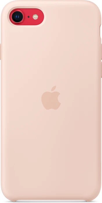 Apple Silikon Case für iPhone SE (2020) sandrosa