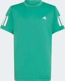 adidas Club Tennis 3-Streifen Funktionsshirt kurzarm semi court green (Junior)