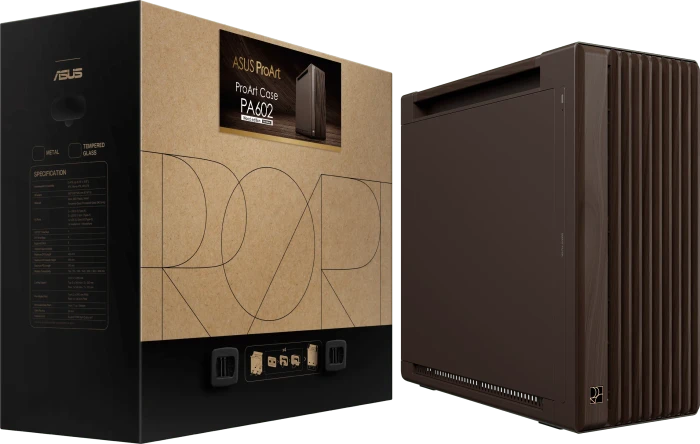 ASUS ProArt PA602 Wood Edition Retro Brown, braun, Metal Panel