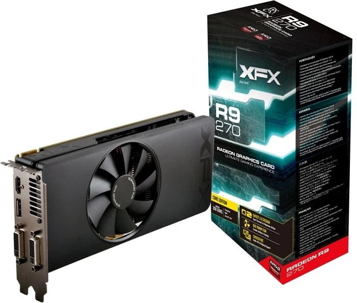 XFX Radeon R9 270 Core Edition, 2GB GDDR5, 2x DVI, HDMI, DP