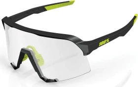 100% S3 gloss black/photochromic lens