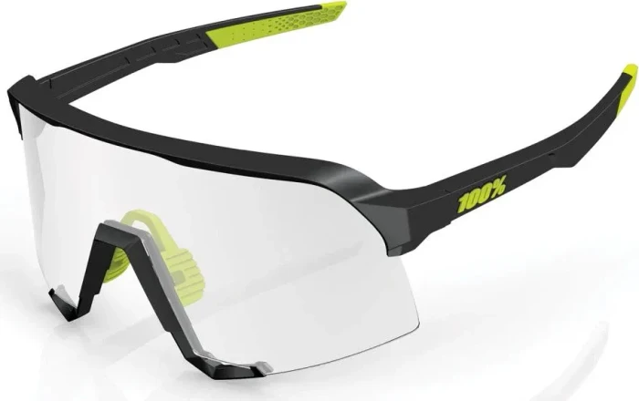 100% S3 gloss black/photochromic lens