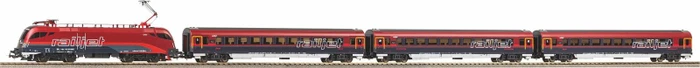 Piko - Spur H0 Start-Set - Start-Set mit Bettung Rail Jet ÖBB