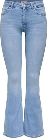 ONLY Blush Flared Jeans light blue denim (Damen)