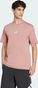 adidas Essentials Small Logo Single Jersey T-Shirt kurzarm warm clay/white (Herren)
