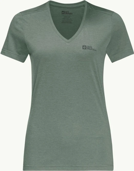 Jack Wolfskin Crosstrail Funktionsshirt kurzarm picnic green (Damen)