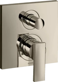 Hansgrohe Axor Citterio Einhebel-Wannenmischer mit integrierter Sicherungskombination polished nickel
