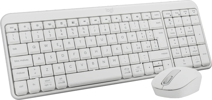 Logitech MK250 Compact Wireless Combo Off-White, Bluetooth, IT