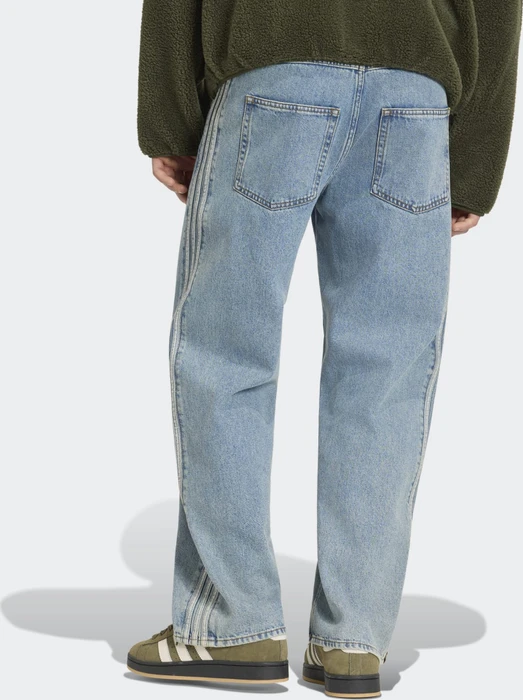 adidas Adicolor Denim Firebird Jeans worn blue denim (Herren)