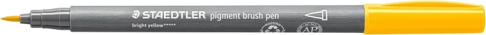 Staedtler pigment brush pen 371 sonnengelb, 10er-Pack