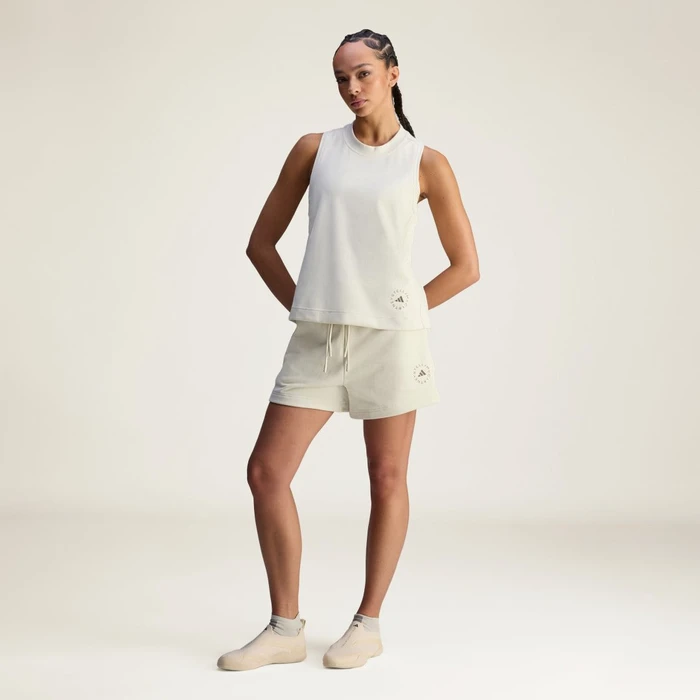 adidas by Stella McCartney Logo Funktionsshirt ärmellos almond milk-smc (Damen)