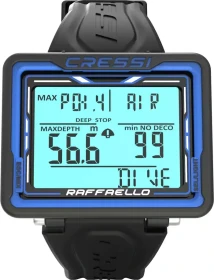 Cressi Raffaello Tauchcomputer schwarz/blau