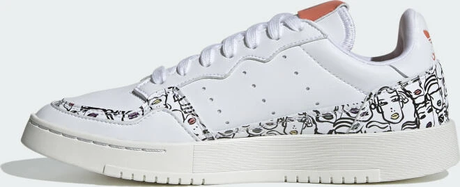 adidas Supercourt cloud white/core black/semi coral (Damen)
