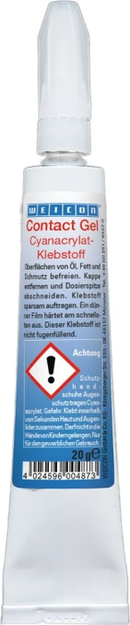 Weicon Contact Gel pastöser Klebstoff mit langsamer Aushärtung, 20g