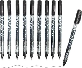 Pelikan inky Tintenroller (Mine) schwarz, Rechtshänder, 10er-Pack, Faltschachtel
