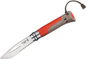 Opinel No. 8 Outdoor Taschenmesser erde/rot
