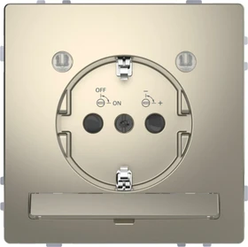 Merten System Design SCHUKO-Steckdose, nickelmetallic