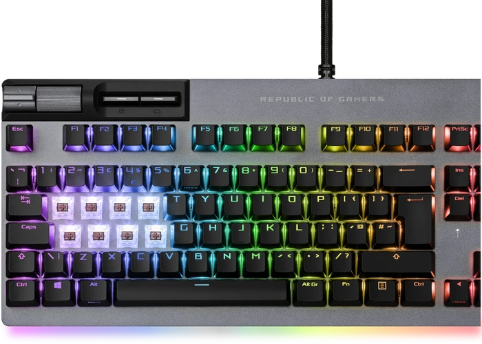 ASUS ROG Strix Flare II Animate, PBT, ROG NX RED, USB, DE