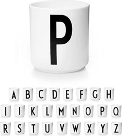 Design Letters Persönlicher Porzellanbecher A-Z Buchstabe P 250ml