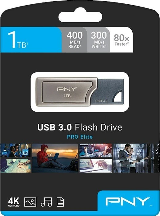 PNY Pro-Elite 3.0 1TB, USB-A, USB 3.2 Gen 1×1