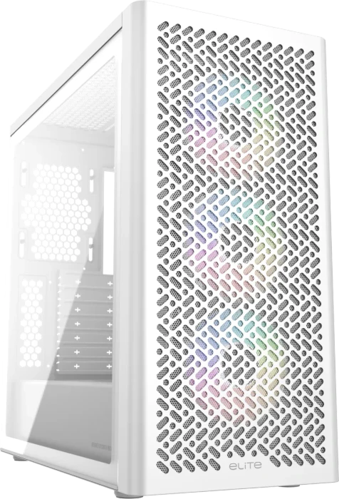 Cooler Master Elite 502 White, Glasfenster
