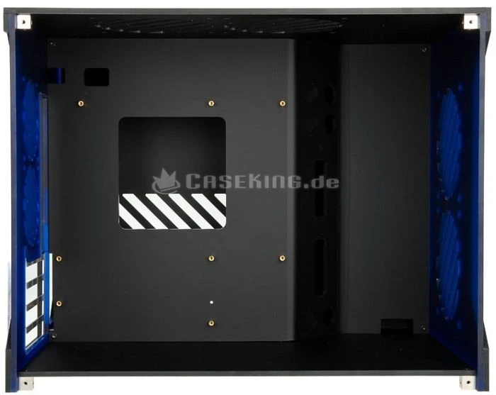 Parvum Systems S2.0 schwarz/blau, Acrylfenster
