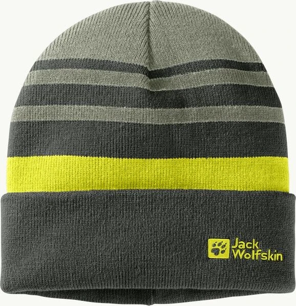 Jack Wolfskin Stripy Knit Beanie mint leaf (Junior)