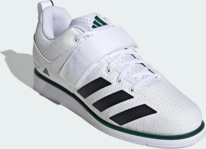 adidas Powerlift 5 cloud white/core black/collegiate green