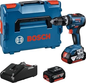 Bosch Professional GSB 18V-55 Akku-Schlagbohrschrauber inkl. L-Boxx + 2 Akkus 4.0Ah
