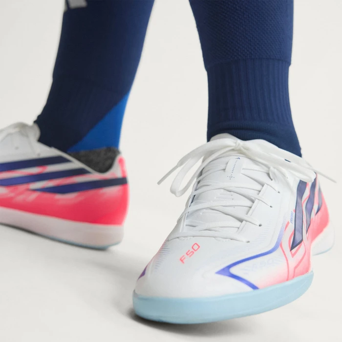 adidas F50 Hyperfast League cloud white/solar purple/solar turbo