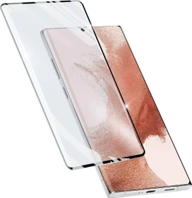 Cellularline Impact Glass Curved für Samsung Galaxy S23 Ultra schwarz