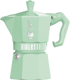 Bialetti Exclusive Moka Express 3 Tassen Espressokanne grün