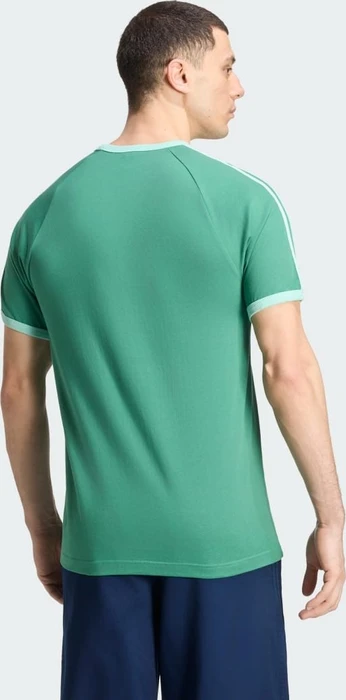 adidas 3-Streifen T-Shirt kurzarm blanch green/pulse mint (Herren)