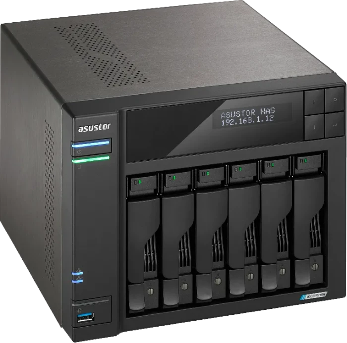Asustor Lockerstor 6 Gen2+ AS6706T v2, 8GB RAM, 2x RJ-45 5GBase-T, 2x USB-A 3.1