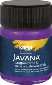 Kreul Javana Stoffmalfarbe für helle und dunkle Stoffe, violett, 50ml