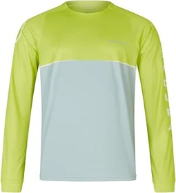 Endura SingleTrack Core Print Trikot langarm lime green (Herren)
