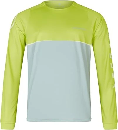 Endura SingleTrack Core Print Trikot langarm lime green (Herren)