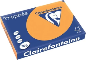 Clairefontaine Trophée Universalpapier matt mandarine, A3, 80g/m², 500 Blatt