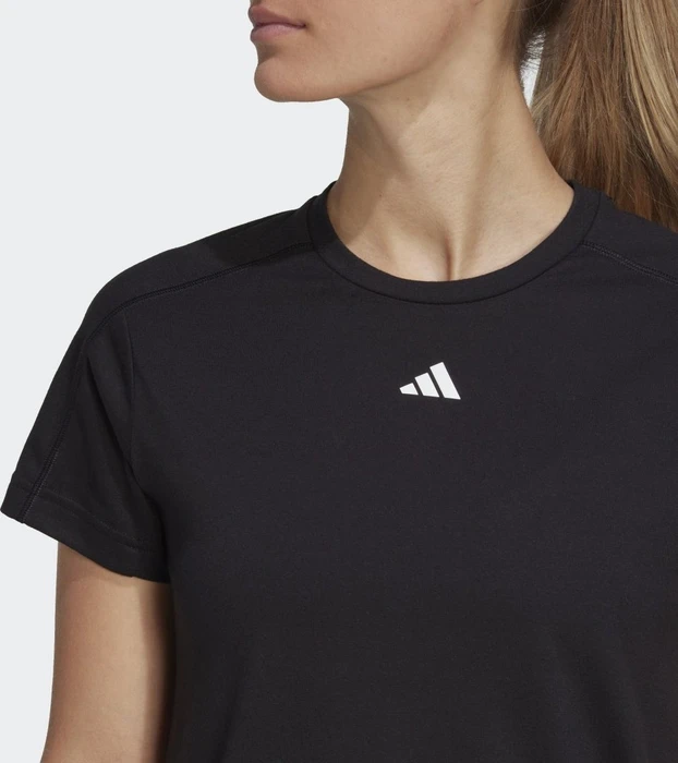 adidas Aeroready Train Essentials Minimal Branding Funktionsshirt kurzarm schwarz (Damen)