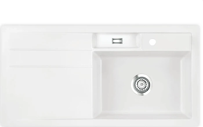 systemceram Bela 100 Einbau Becken rechts polar