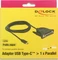 DeLOCK USB-C 2.0 auf Parallel DB25 Adapterkabel, 1.8m Vorschaubild