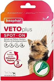 beaphar Zecken- & Flohschutz für kleine Hunde Spot-On, 3ml