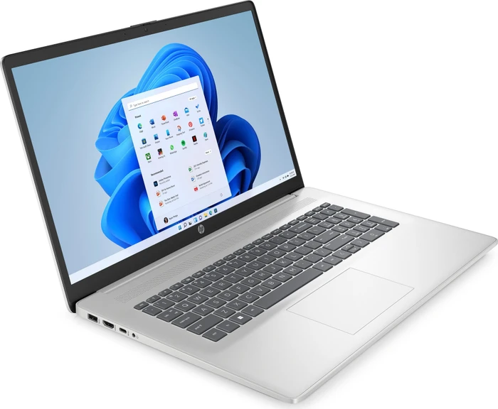 HP Laptop 17-cp0263ng, Natural Silver (Tastatur grau), Ryzen 5 5500U, 16GB RAM, 512GB SSD, DE