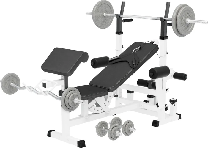 Gorilla Sports Universal 108kg Kraftstation weiß