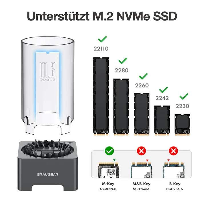 Graugear G-M2DK-U4-40G, M.2 NVMe Dockingstation, USB4