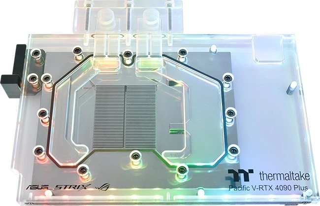 Thermaltake Pacific V-RTX 4090 Plus ASUS ROG TUF GPU Block mit Backplate