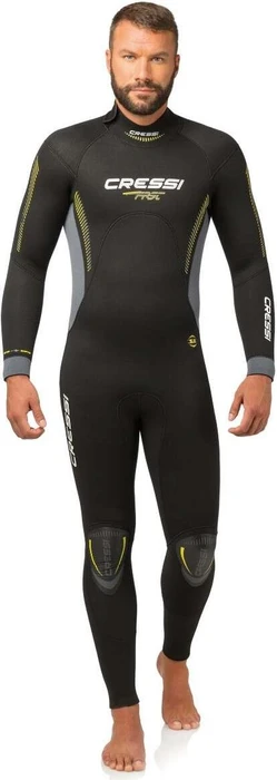 Cressi Fast Nasstauchanzug 5mm schwarz/grau/gelb (Herren)