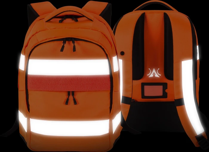 Dicota Hi-Vis 25 Liter, Notebook Rucksack, orange, V2