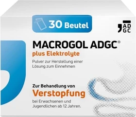 Zentiva Macrogol ADGC plus Elektrolyte Pulver Beutel, 30 Stück