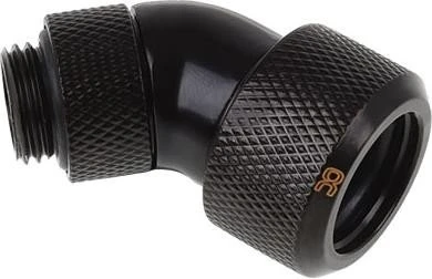 Alphacool Eiszapfen 45° Rohranschluss G1/4" auf 16mm, schwarz